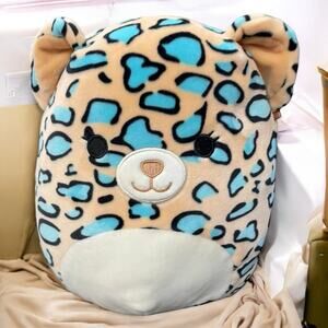 Squishmallows Plush Leopard Cheetah Liv Emanga Pillow Stuffed Animal Nursery 9”